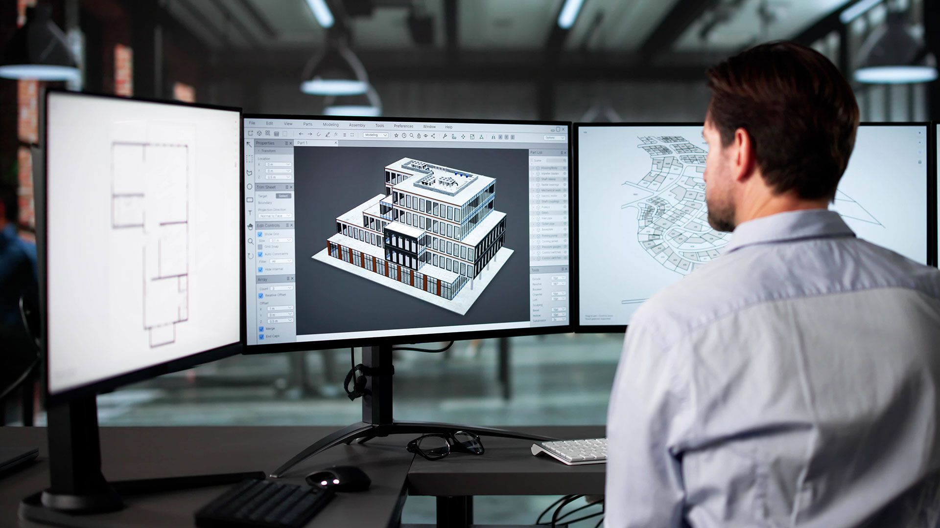 Gebäudeanalyse mit Variantenstudie im DES Büro